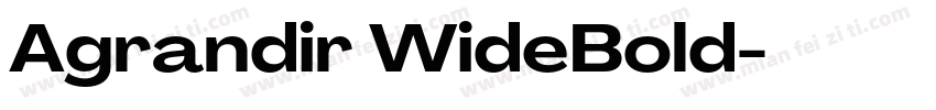Agrandir WideBold字体转换
